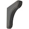 Ekena Millwork 1 3/4"W x 7 1/2"D x 7 1/2"H Eaton Wood Vintage Decor Bracket, Black BKTWD02X08X08EABL - alternate 1